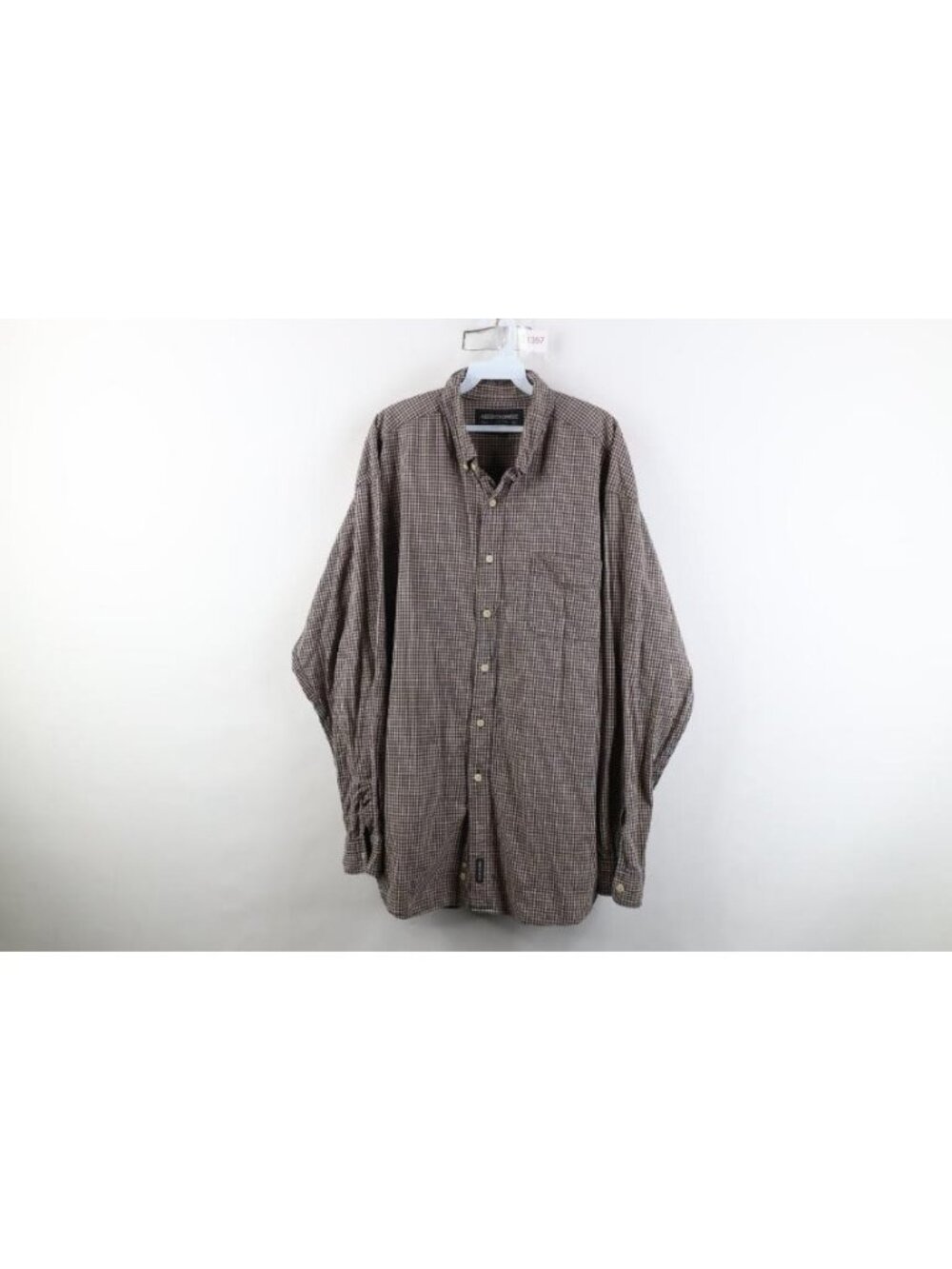 Vtg 90s Abercrombie & Fitch Mens XL Faded Heavy Baggy Collared Button Down Shirt